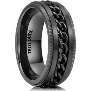 Stainless Steel Fidget Ring Anxiety Ring for Men